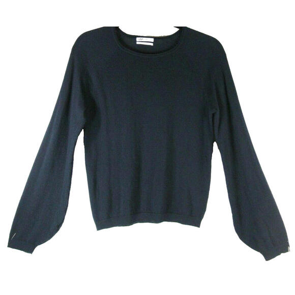 NEW CO Crewneck lightweight Cashmere sweater in Navy Size M #S8092